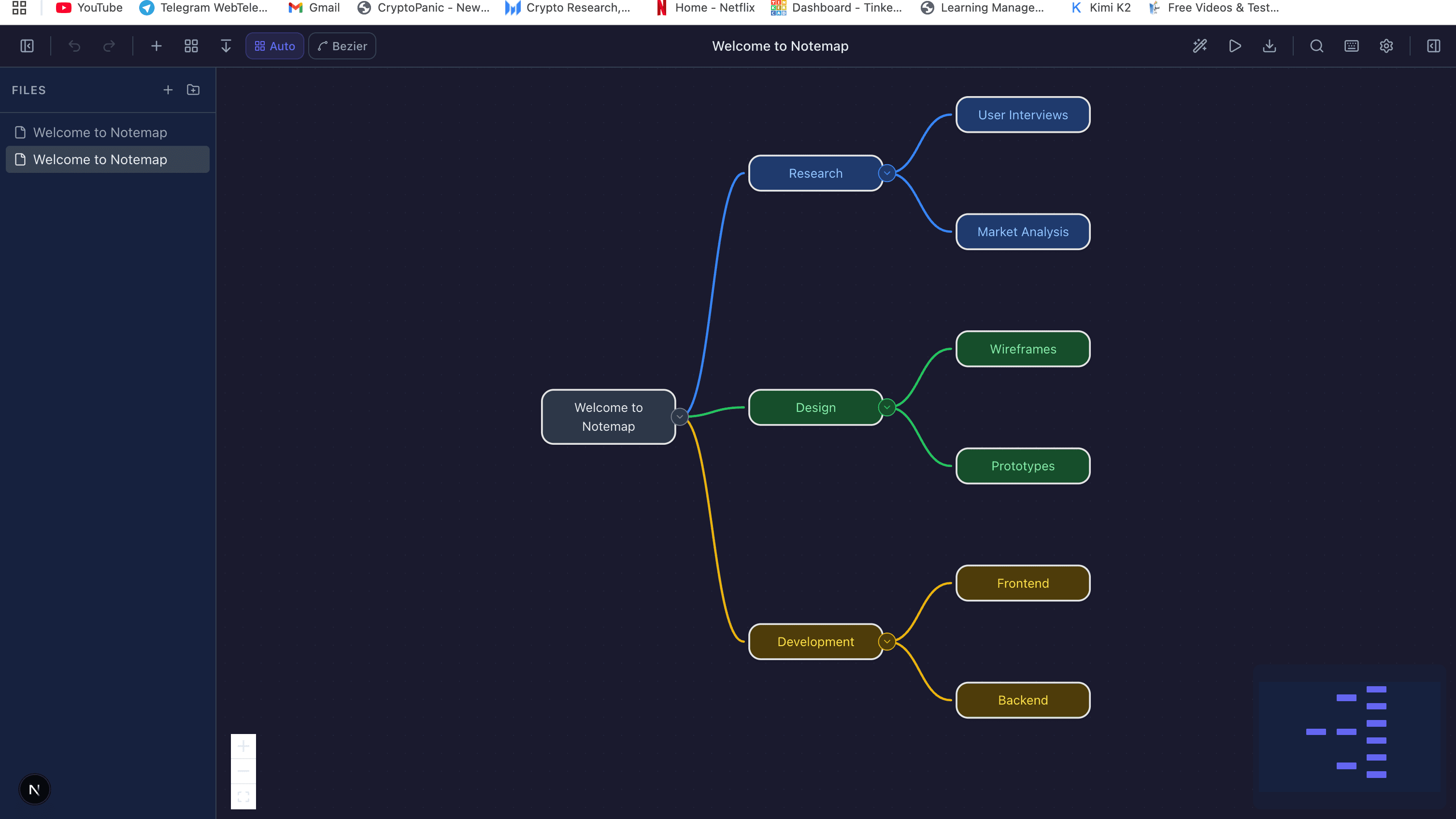 AI-generated course outline showing modules, lessons, and exercises in a structured hierarchy